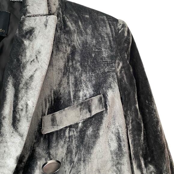 House of Harlow Gray NWTs Velvet Blazer size XS - Picture 2 of 7